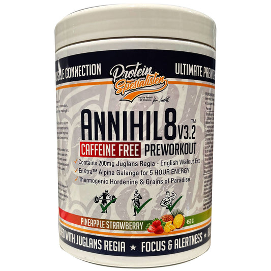 ANNIHIL8 V3.2 CAFFEINE FREE 450G - PINEAPPLE STRAWBERRY – PS