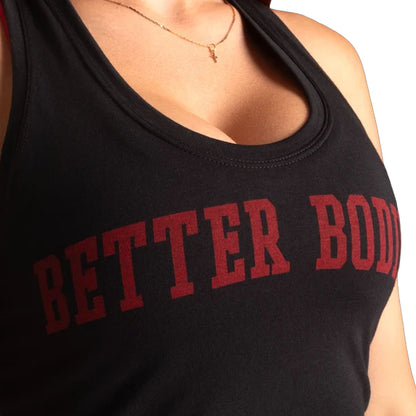 Crop T-Back - Black/Red - Better Bodies