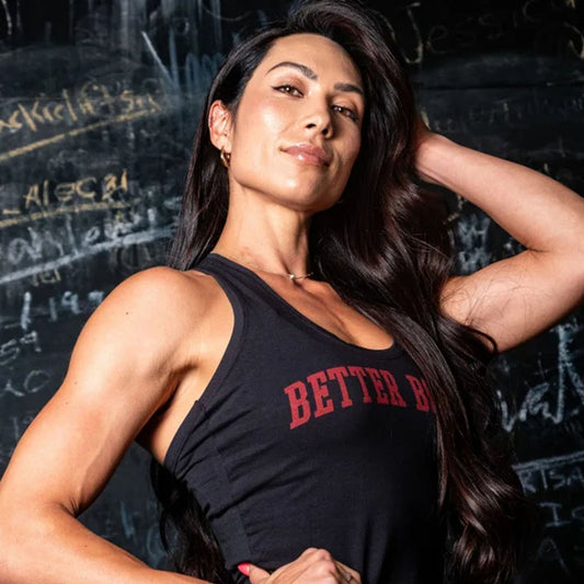 Crop T-Back - Black/Red - Better Bodies