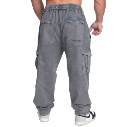 Iron Camp Baggy Pants Washed Black - Gasp