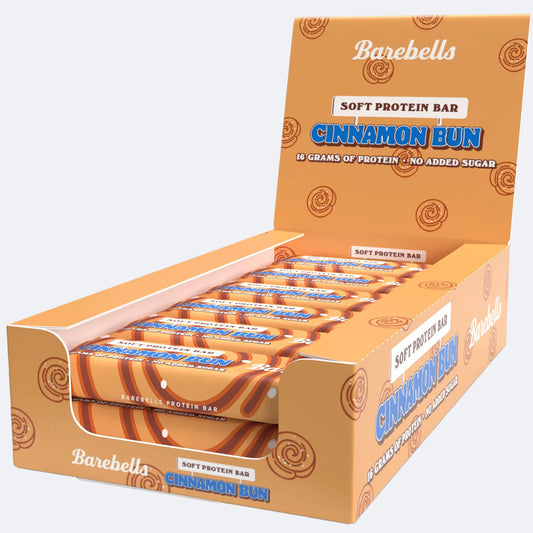 Barebells Soft Protein Bar, 12 x 55 g, Cinnamon Bun