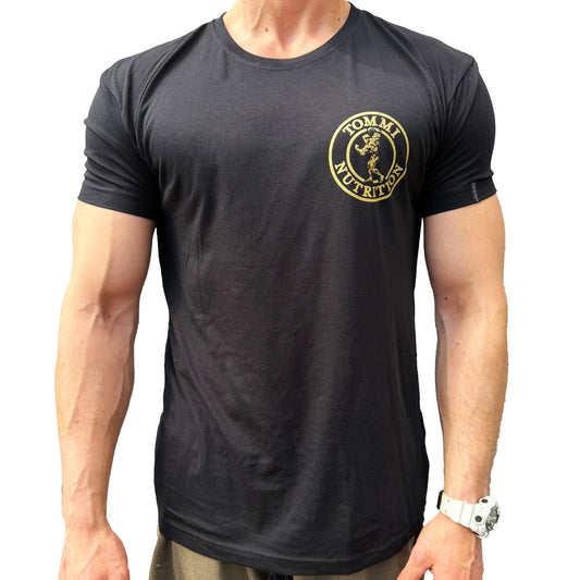 Classic T-Shirt Black & Gold - Tommi Nutrition / GASP