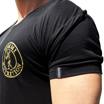 Classic T-Shirt Black & Gold - Tommi Nutrition / GASP