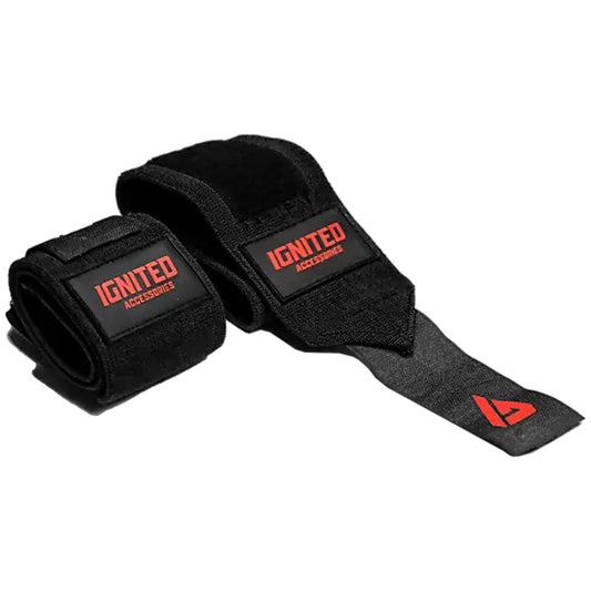 IA Pro Wrist Wraps, Black & Red, 33 cm