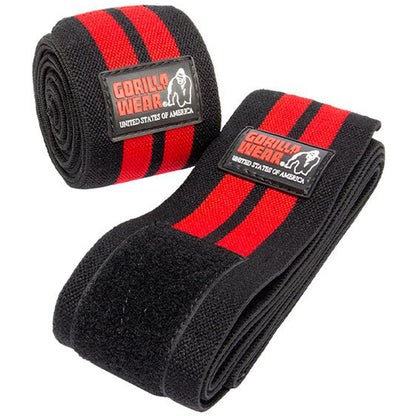 Knee Wraps 200cm, Black -Gorilla Wear