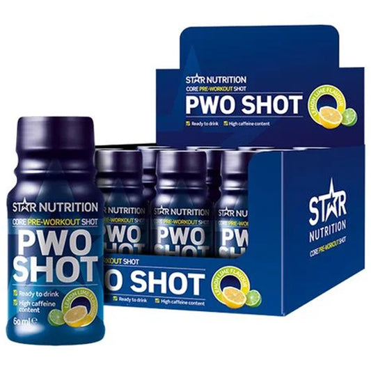 12 x Star Nutrition PWO Shot 60ml Lemon Lime, Star Nutrition