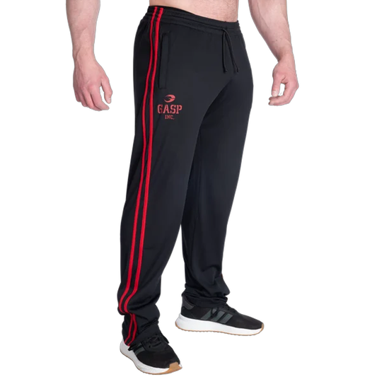 2 Stripe St Mesh Pant Black/Red - Gasp
