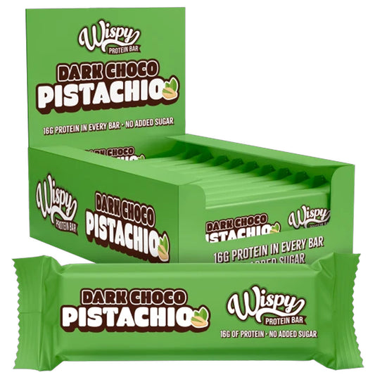 Wispy Protein Bar, 55g x 10stk, Dark Choco Pistachio