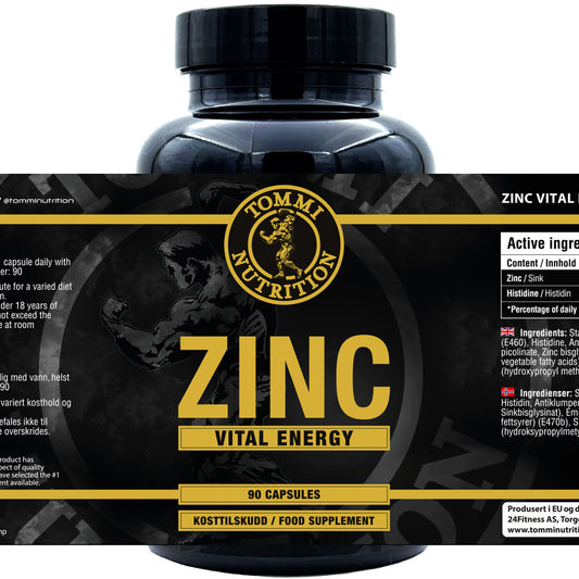 ZINC COMPLEX – 90 kapsler – TN (Nyhet – forventet inn 26.02)