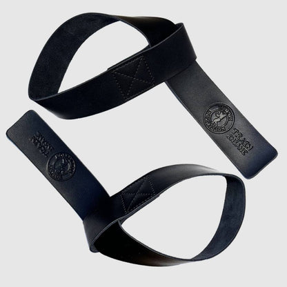Adjustable Leather Lifting Straps - Black - TN - Tommi Nutrition - hos Tommi Nutrition