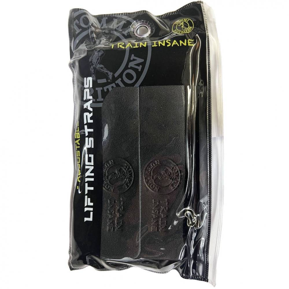 Adjustable Leather Lifting Straps - Black - TN - Tommi Nutrition - hos Tommi Nutrition