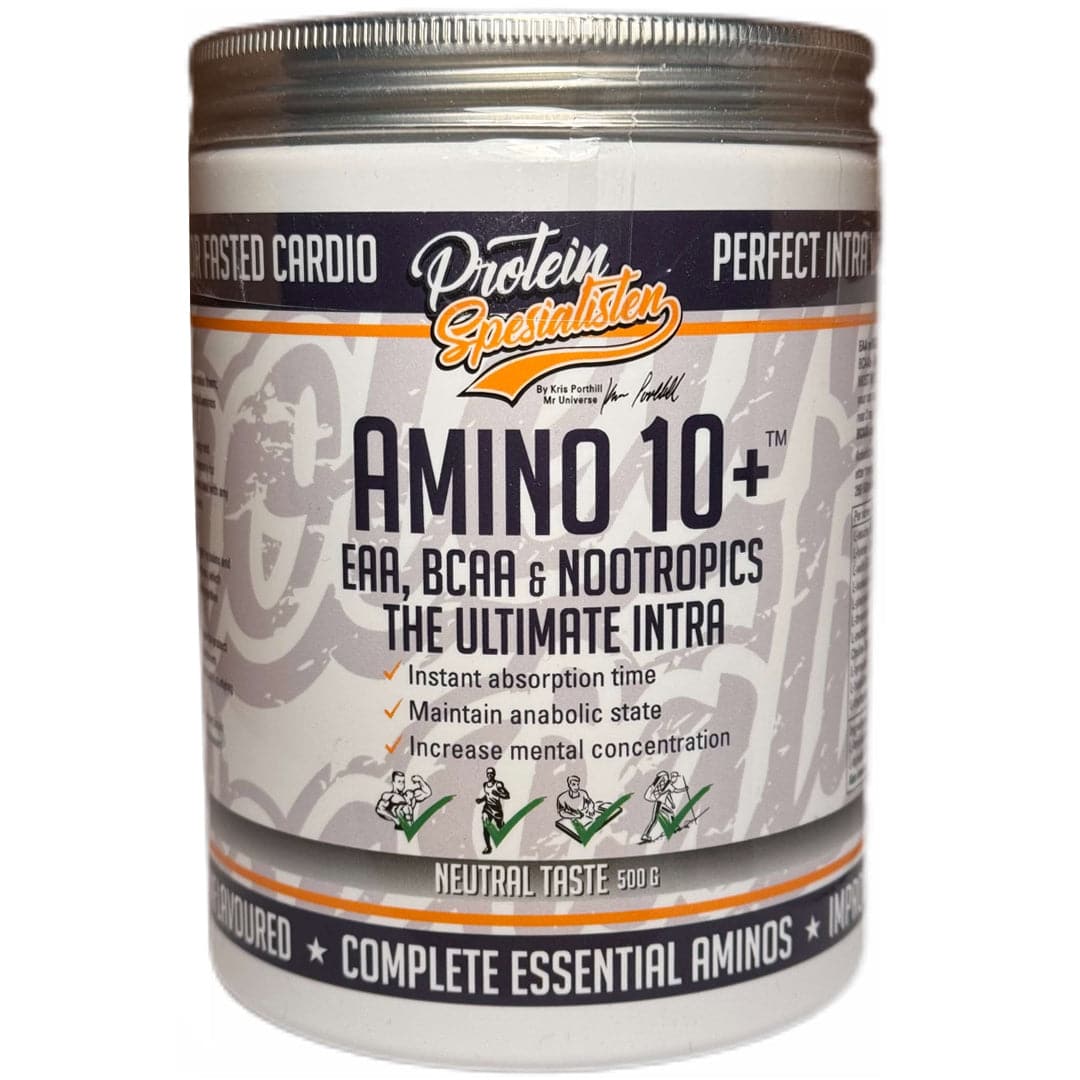 AMINO 10+ 500G Neutral Taste - Protein Spesialisten - hos Tommi Nutrition