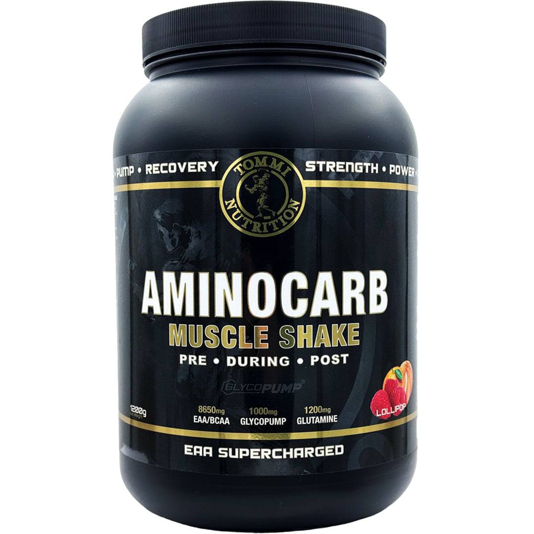 Aminocarb Muscle Shake - 1200g - TN - Tommi Nutrition - hos Tommi Nutrition