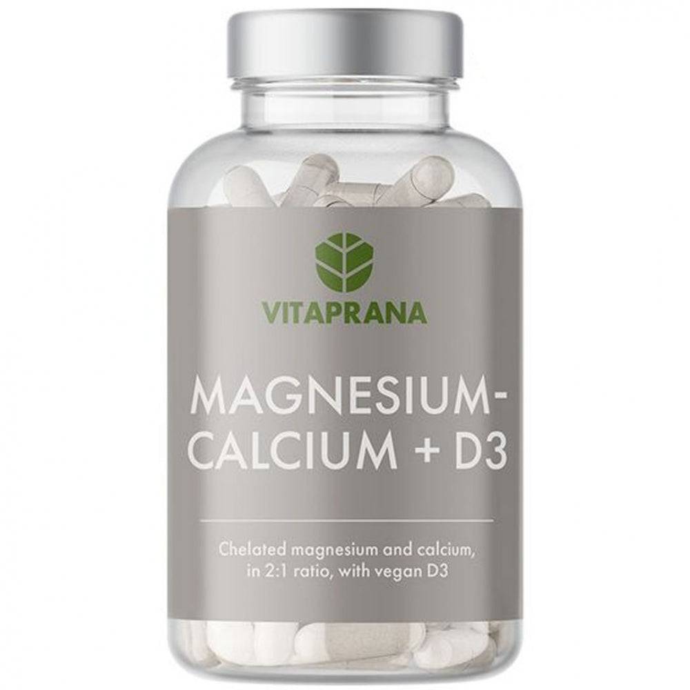Magnesium-Kalsium + D3, 100 kapslar - Vitaprana - Tommi Nutrition