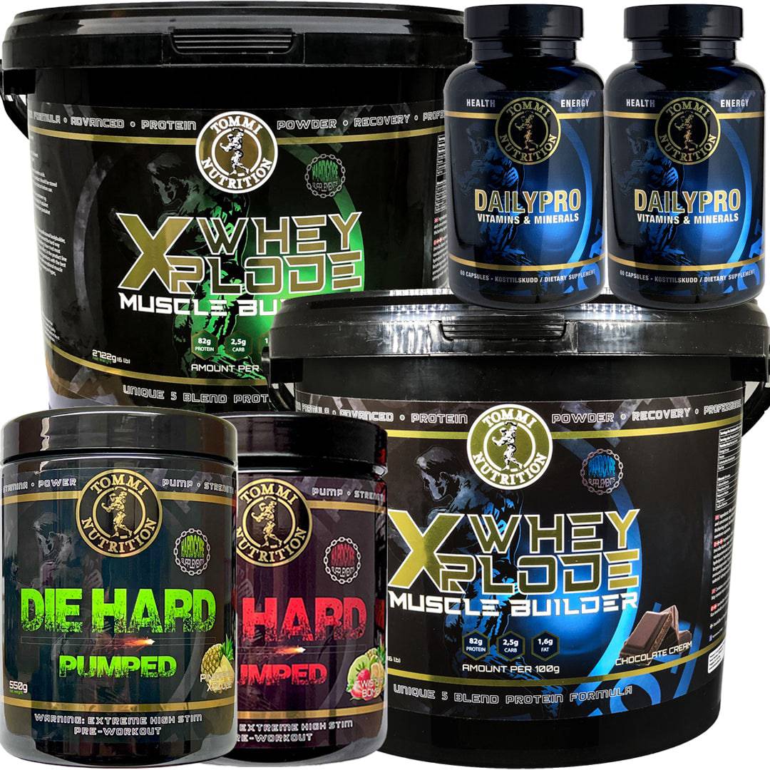 Die Hard & Xplode Double Stack - Tommi Nutrition - hos Tommi Nutrition