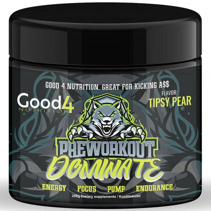 Dominate PWO 288g, Good 4 Nutrition - G4N - hos Tommi Nutrition