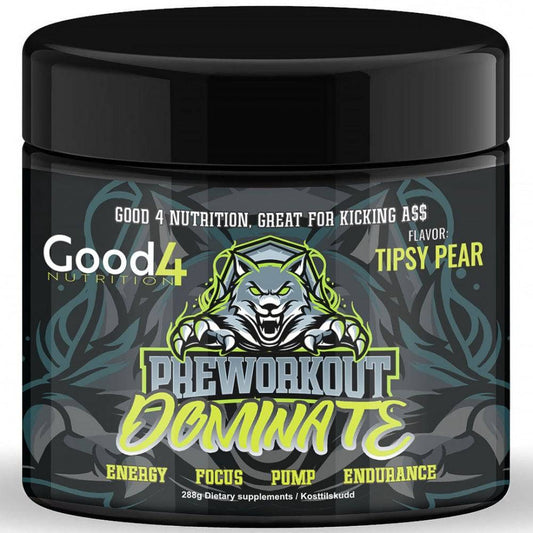Dominate PWO 288g, Good 4 Nutrition - G4N - hos Tommi Nutrition