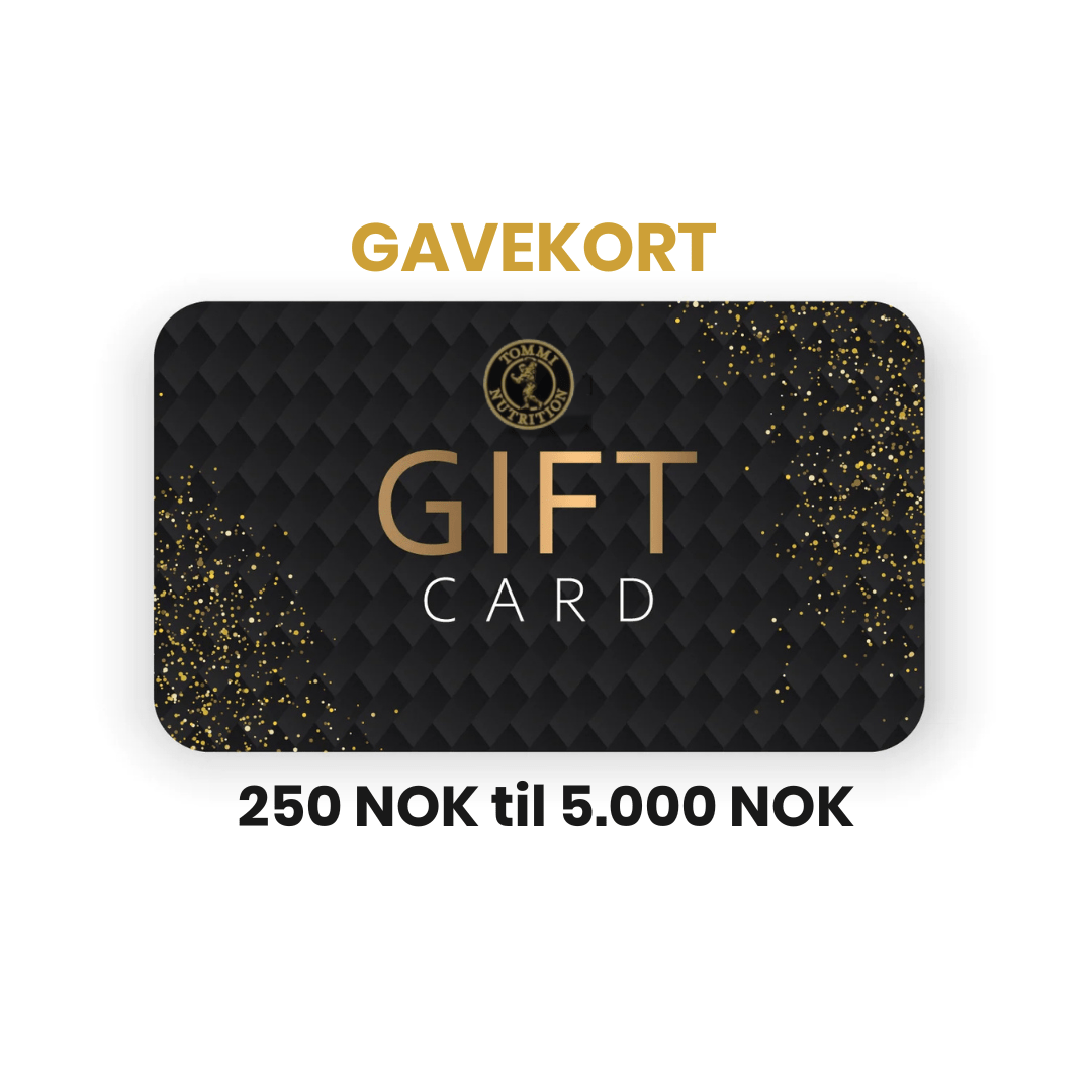 Gavekort - Tommi Nutrition - hos Tommi Nutrition