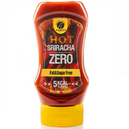 Hot Sriracha Zero Sauce 350ml, Rabeko - Rabeko - hos Tommi Nutrition