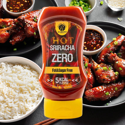 Hot Sriracha Zero Sauce 350ml, Rabeko - Rabeko - hos Tommi Nutrition
