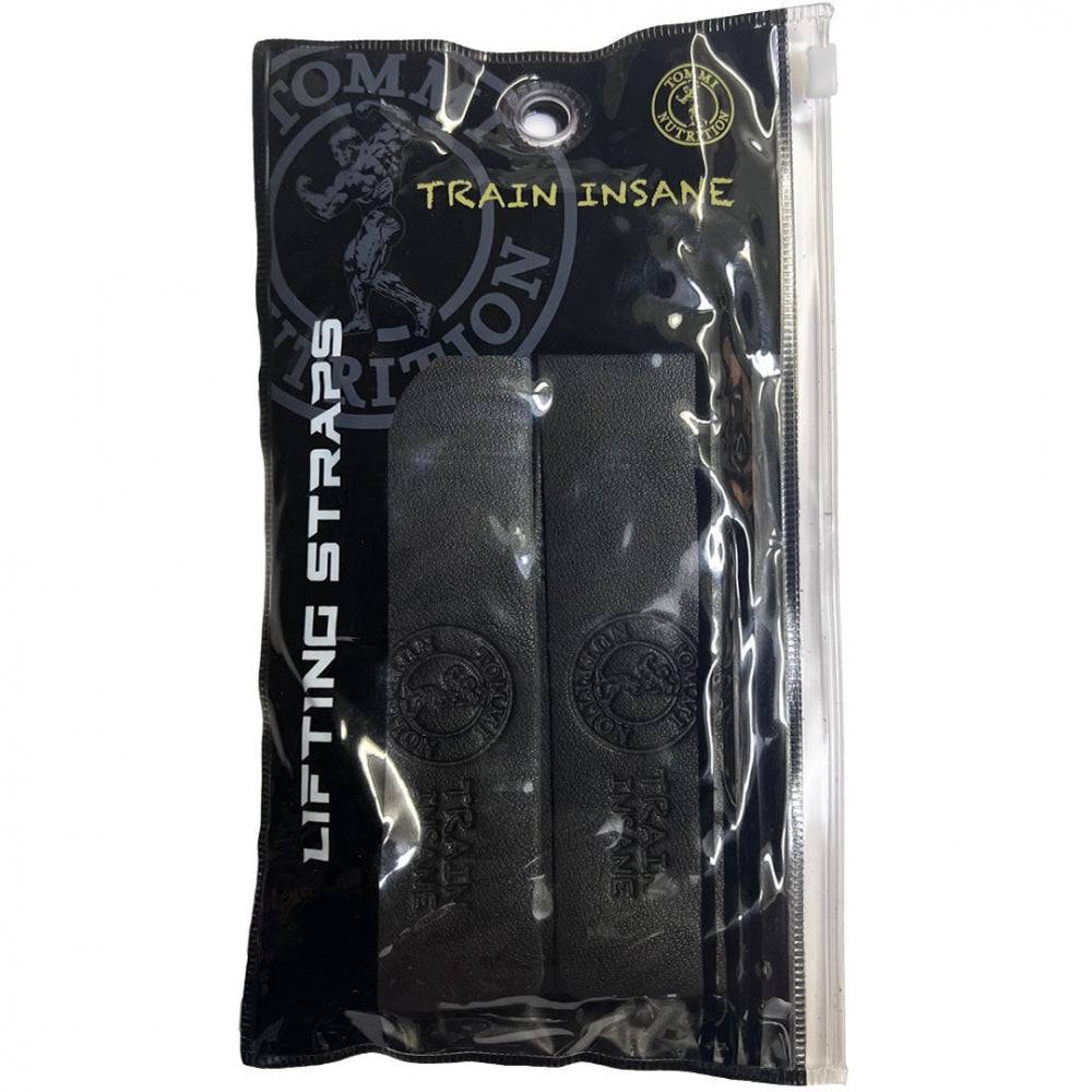 LEATHER LIFTING STRAPS BLACK, TN - Tommi Nutrition - hos Tommi Nutrition