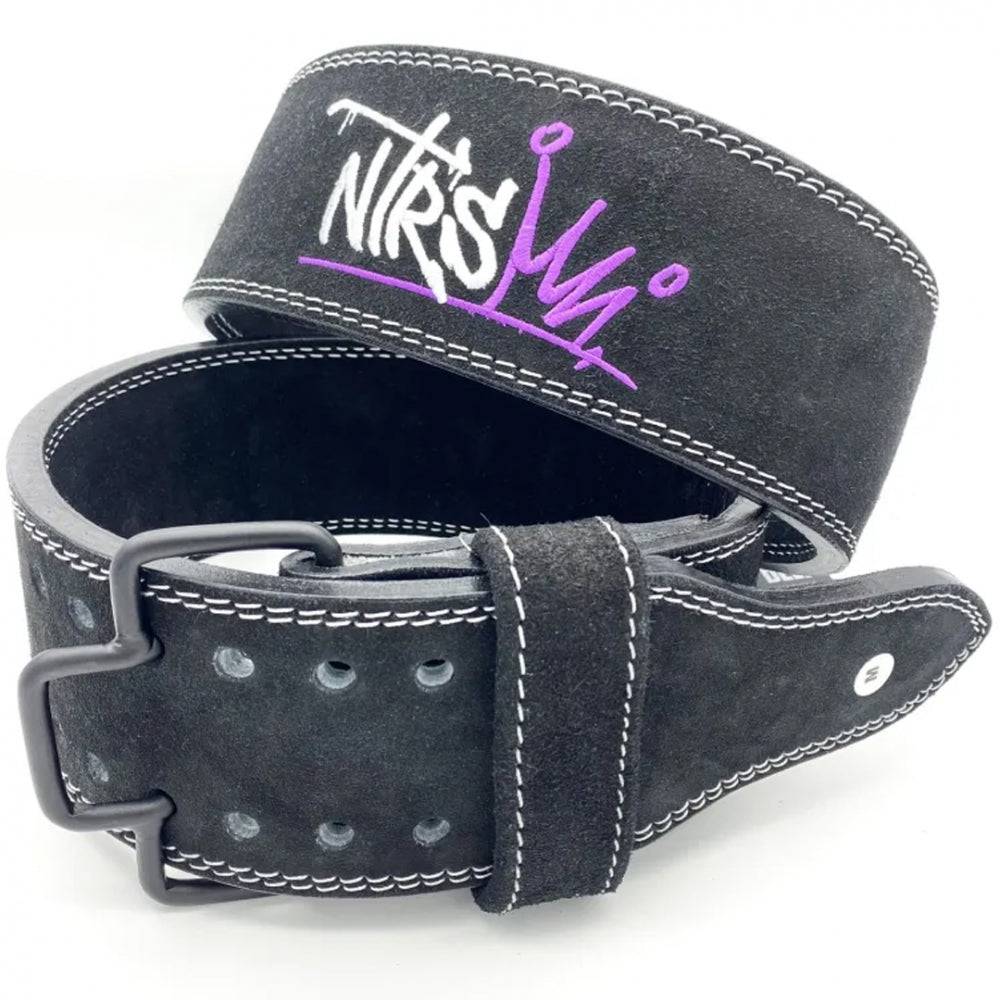 NTRS Weight Lifting Belt, Black / Purple - Tommi Nutrition
