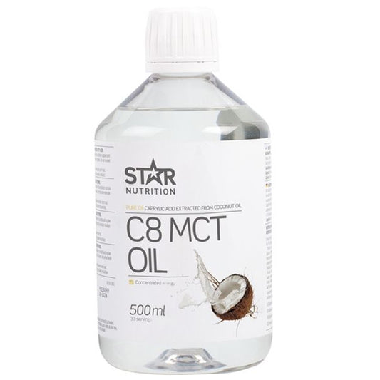 C8 MCT Olje 500 ml, Star Ntrition