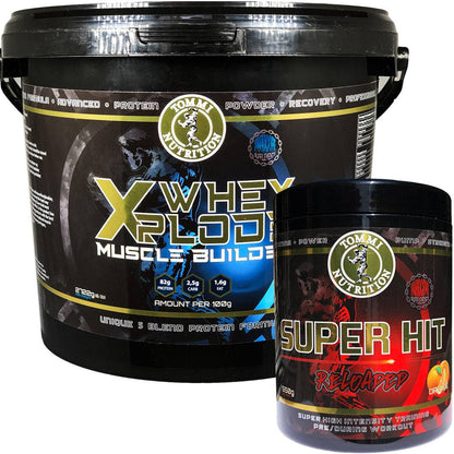 Muscle Power Pack: Whey Xplode & Super Hit Reloaded - Tommi Nutrition - hos Tommi Nutrition