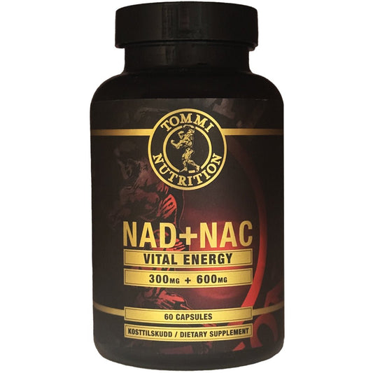 NAD+NAC Vital Energy 60 Kapsler, TN - Tommi Nutrition - hos Tommi Nutrition