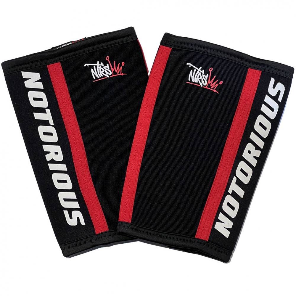 NTRS Elbow Sleeves Black / White (7mm) - Tommi Nutrition