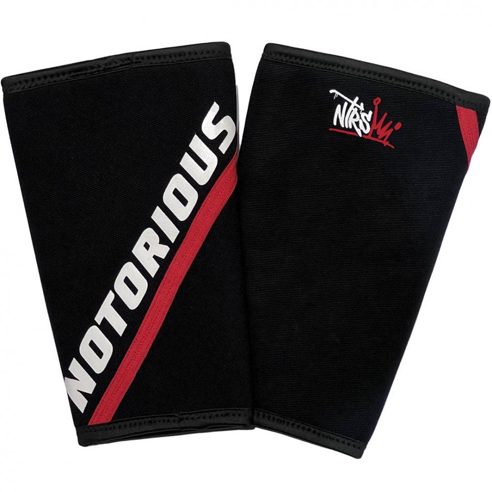 NTRS Knee Sleeves Black/ White 7mm - Tommi Nutrition