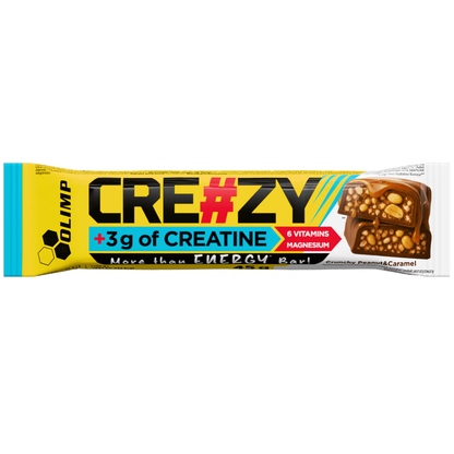 Olimp Cre#zy Bar, 20x45g, Crunchy Peanut & Caramel