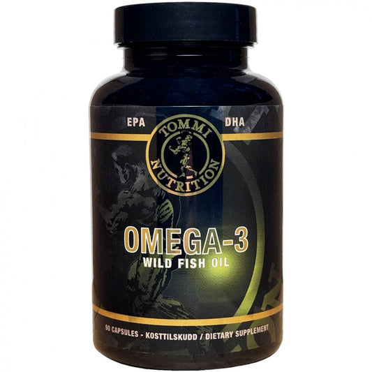 Omega - 3 Wild Fish Oil, High Concentrate 90 caps - TN - Tommi Nutrition - hos Tommi Nutrition