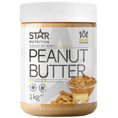PEANØTTSMØR 1000G, STAR NUTRITION - Star Nutrition - hos Tommi Nutrition