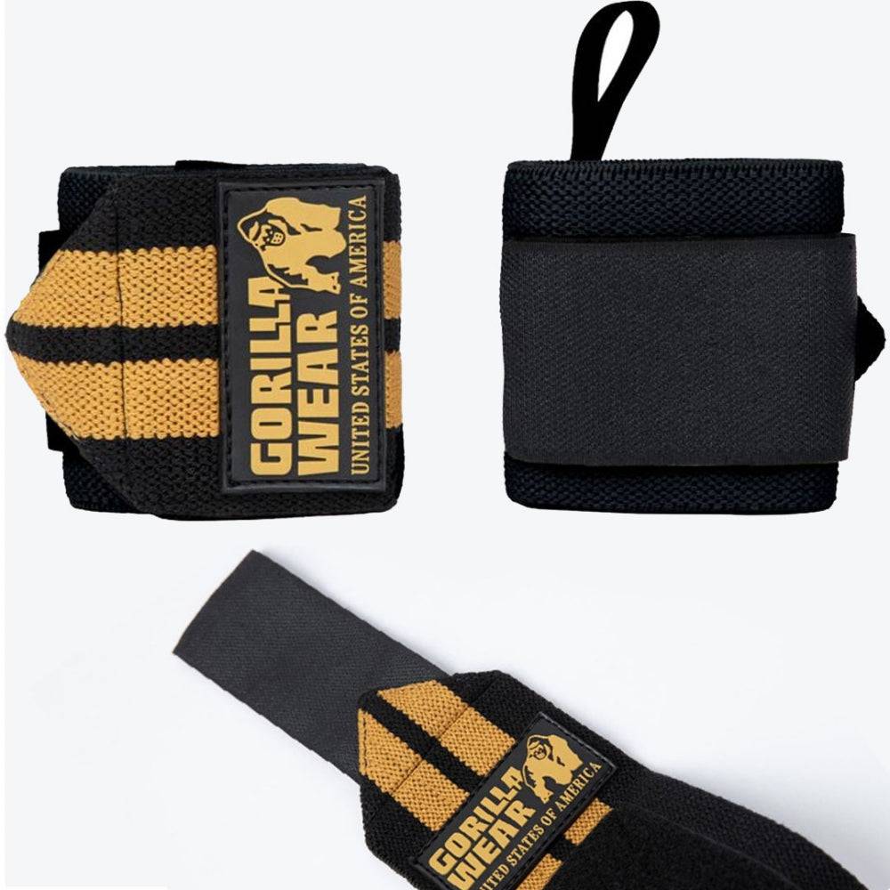 Wrist Wraps Pro, Black/Gold, Gorilla Wear - Tommi Nutrition