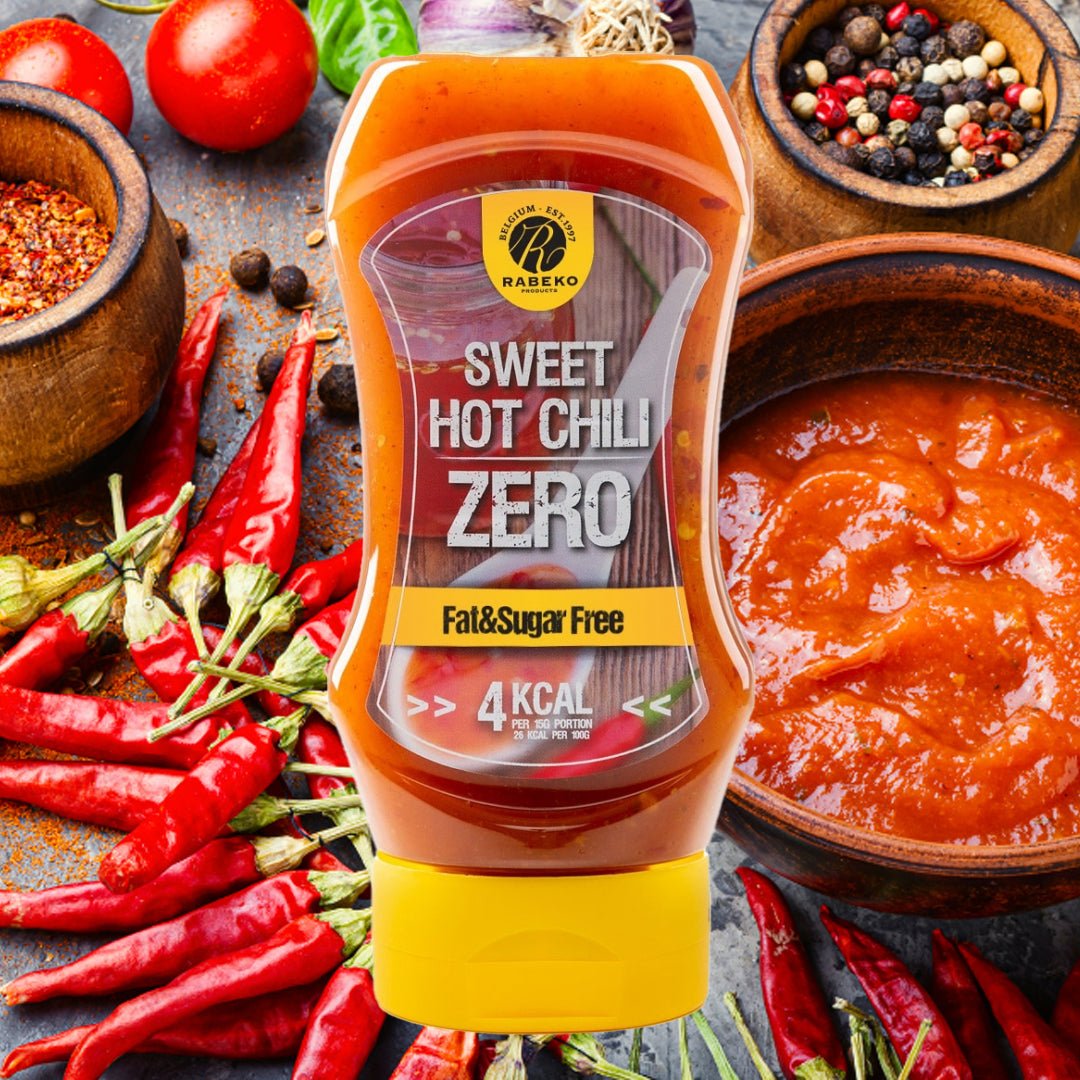 SWEET HOT CHILI ZERO SAUCE 350ML, RABEKO - Rabeko - hos Tommi Nutrition
