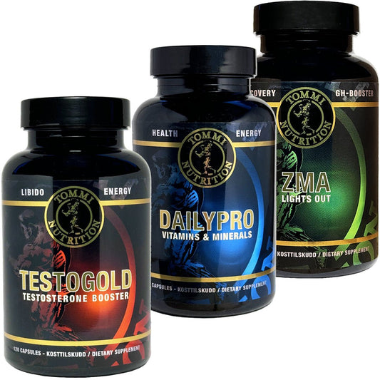 Triple X Testogold, Dailypro & ZMA Lights Out - Tommi Nutrition - hos Tommi Nutrition