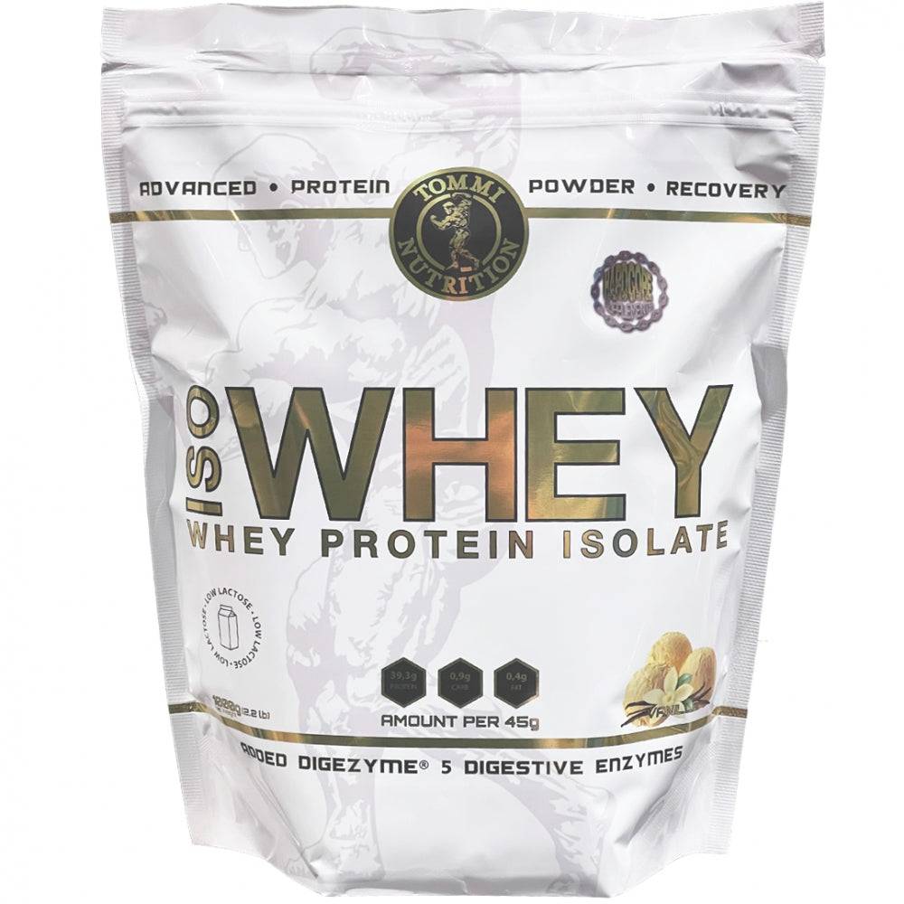 ISO WHEY 1000G - 100% ISOLATE (Velg Smak) - Tommi Nutrition