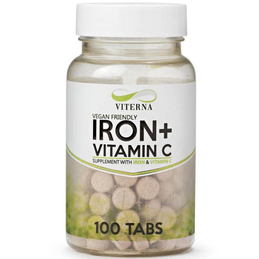 Vital Iron+Vitamin C, 100 tabs (vegan), Viterna - Viterna - hos Tommi Nutrition