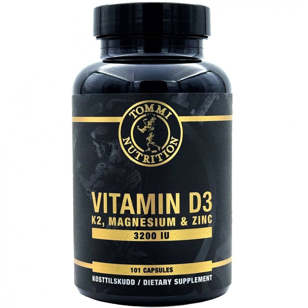 Vitamin D3 3200 - 101 kapsler - TN - Tommi Nutrition - hos Tommi Nutrition