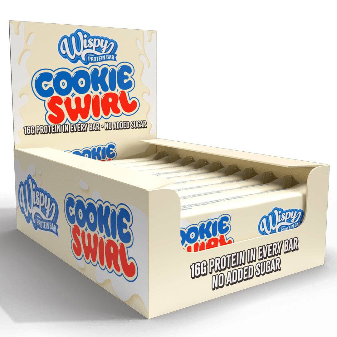 Wispy Protein Bar, 55g x 10stk, Cookie Swirl - Wispy - hos Tommi Nutrition