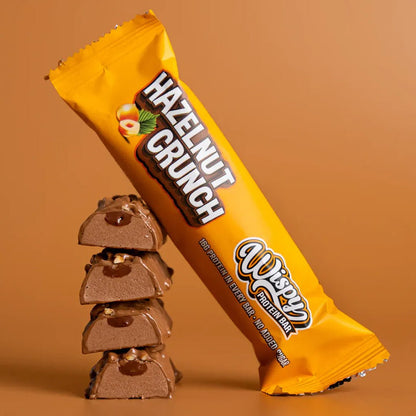 Wispy Protein Bar, 55g x 10stk, Hazelnut Crunch - Wispy - hos Tommi Nutrition